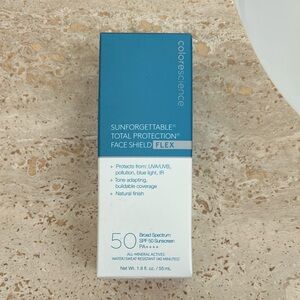 Brand New In Box Sunforgettable Total Protection Face Shield Flex - Blue